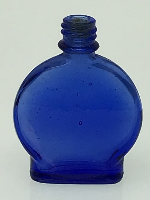 Small Cobalt Blue Vintage Perfume Bottle (1 of 2)
