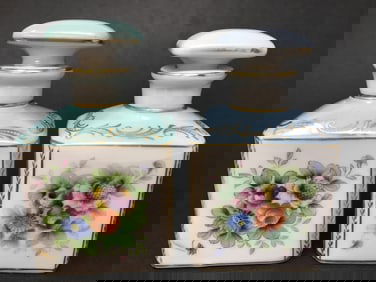 Porcelain Parisienne Vanity Perfume Bottles (2)