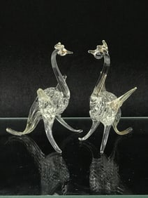 Pair of Geese or Swans