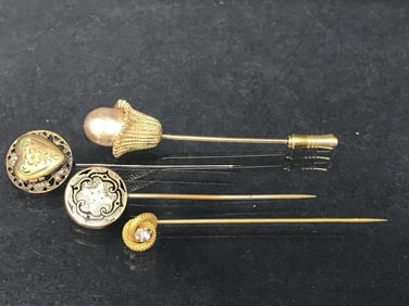 6 Vintage Lapel Pins