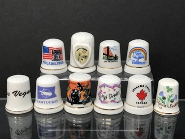 Thimbles Representing U.S. Cities (10)