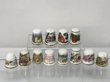 Porcelain Thimbles Made in England (12)