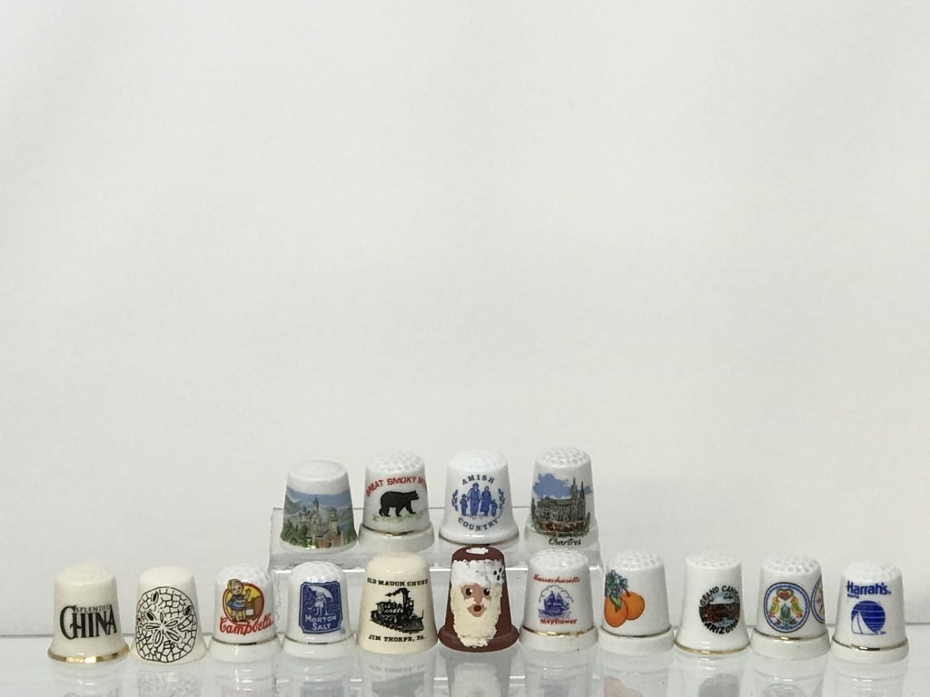 15 Assorted Decorative Thimbles (1 of 9)