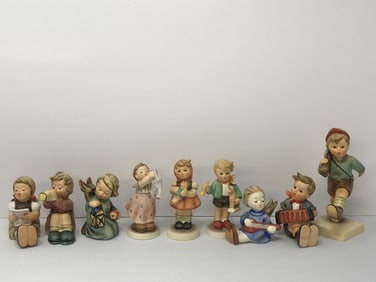 9 Hummel Pieces all Marked Goebel W. Germany