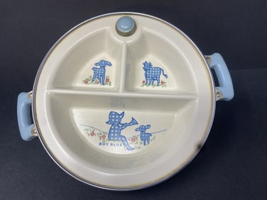 Baby Food Warming Plate, Boy Blue