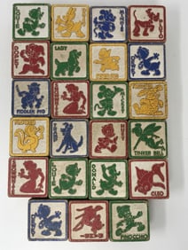 23 Vintage Disney Character Blocks