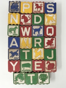 Vintage Alphabet Blocks