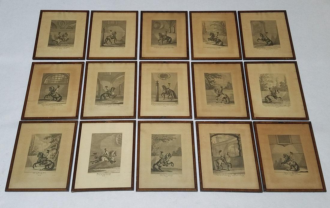 Johann Elias Ridinger (1698-1767) Dressage Etchings (1 of 10)