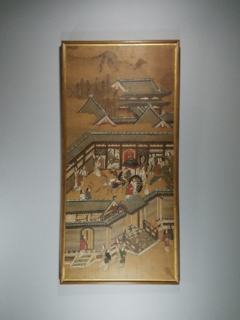 17th Century Japanese Edo Hand Painted Screen (1 of 10)