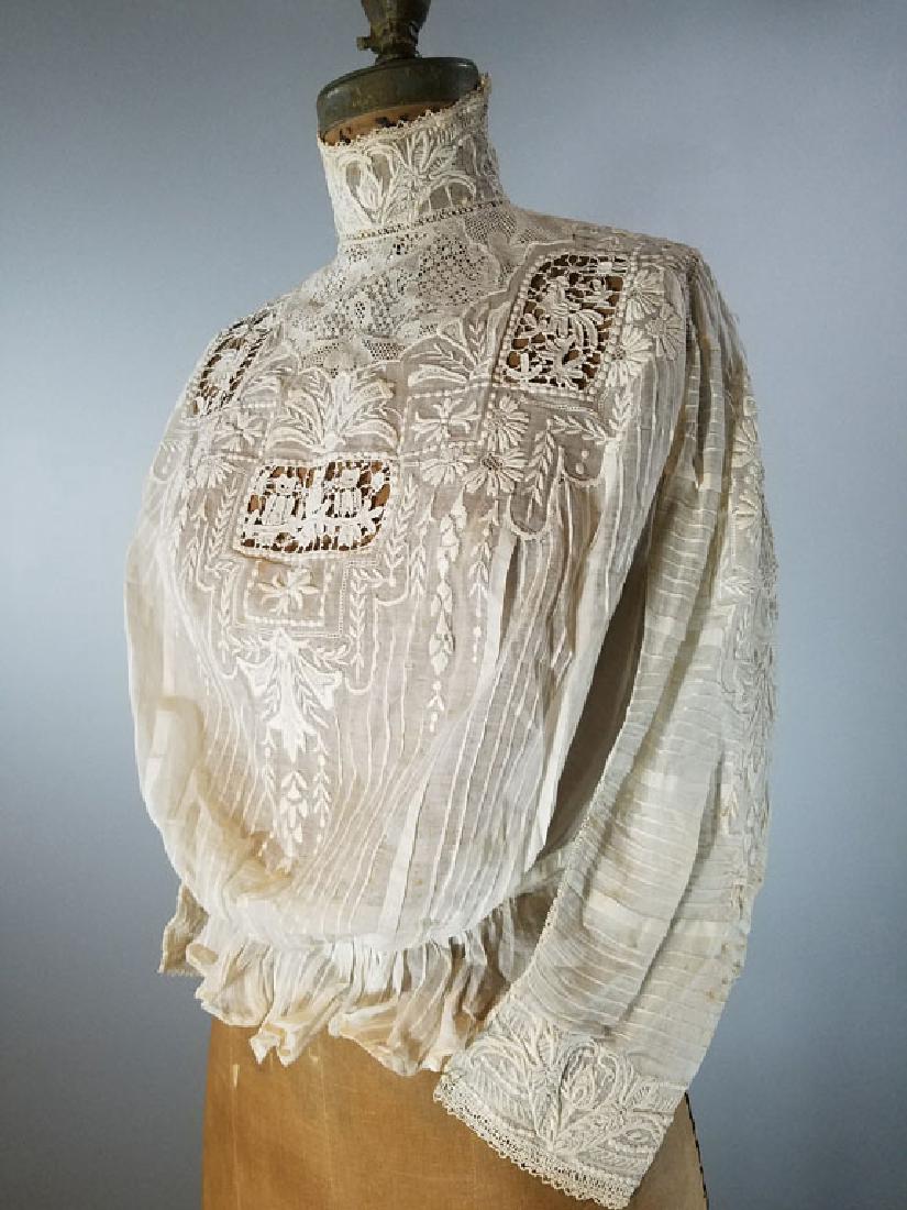 c.1910 Austrian Secessionist Owl Motif Blouse (1 of 7)