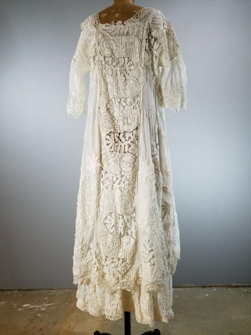 Rare c1905 Austrian Embroidered Secessionist Dress (1 of 7)