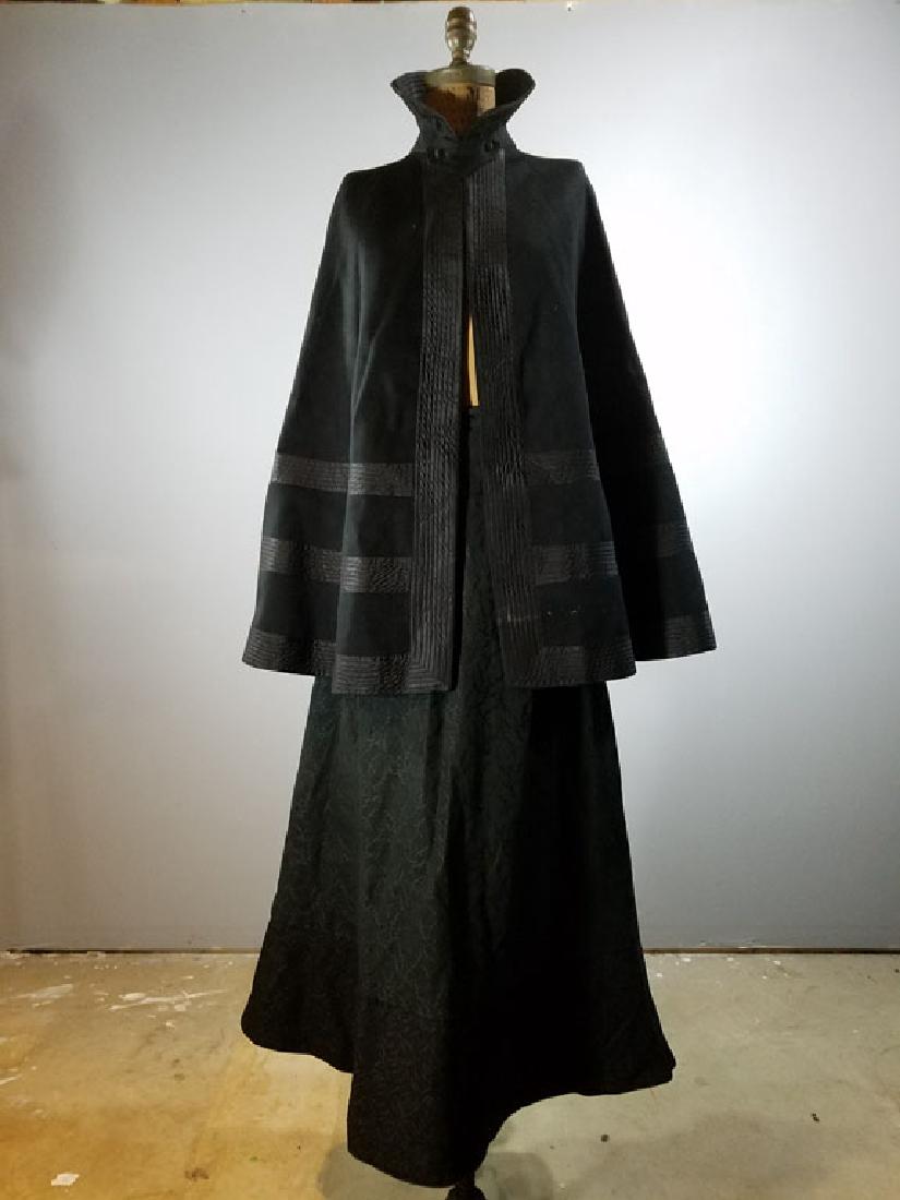 Antique Black Cape and Skirt Group (1 of 5)