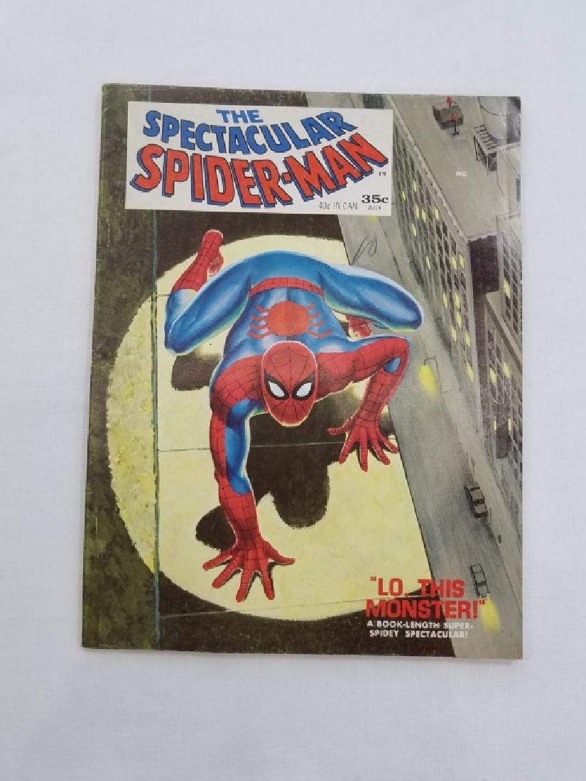 THE SPECTACULAR SPIDER-MAN LOT of 3: VG+/- Condition. Photos represent condition statement. Please see auction description for link to higher resolution photos.