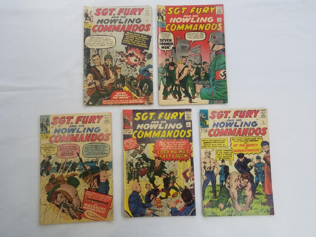 MARVEL LOT OF 5 SGT. FURY #1,2,3,4,5 Comics (1 of 3)