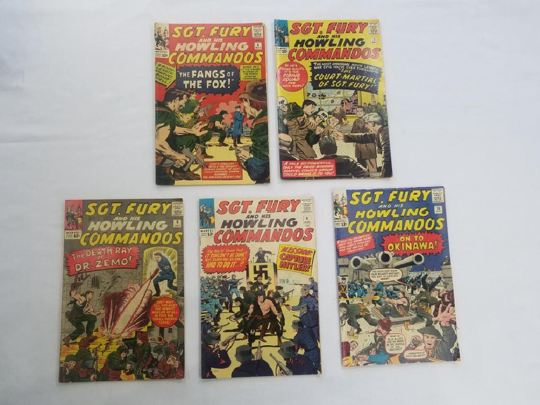 MARVEL LOT OF 5 SGT. FURY #6,7,8,9,10 Comics (1 of 3)