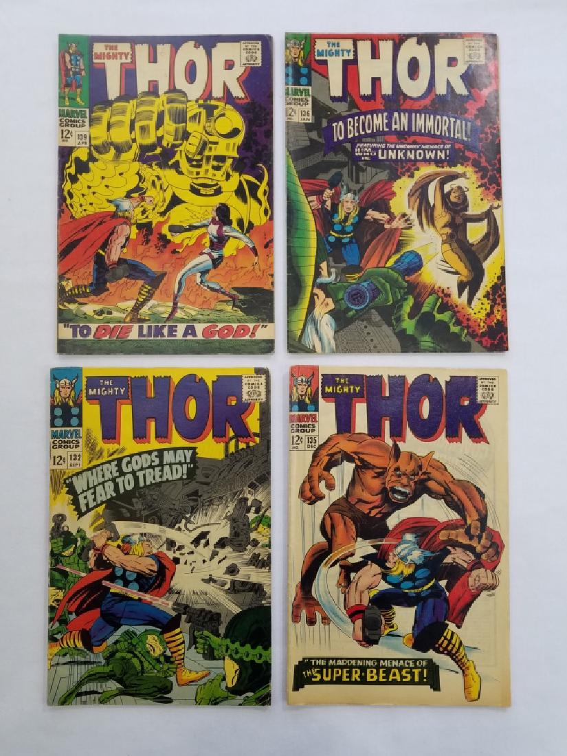 MARVEL THOR #132 #135 #136 #139 Comic Books (1 of 2)