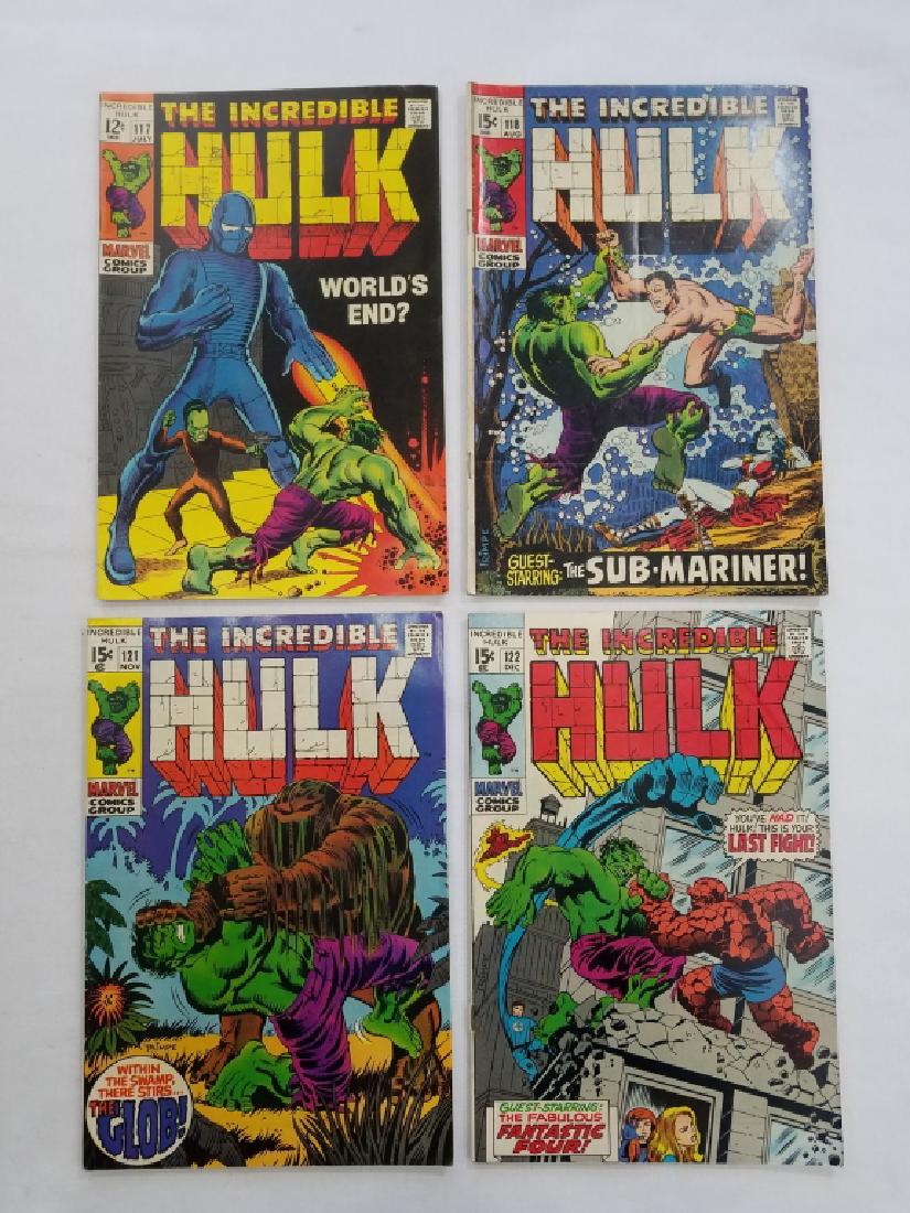 MARVEL HULK #117 #118 #121 #122 Comic Books (1 of 2)