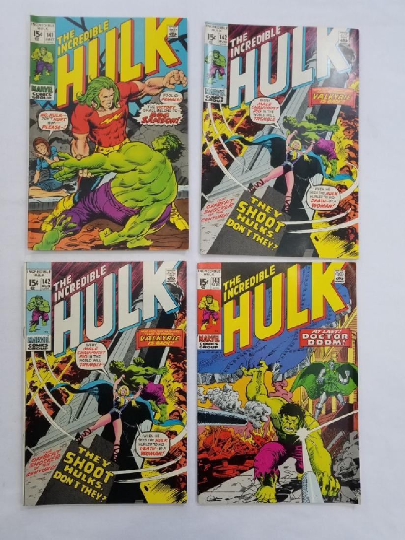 MARVEL THE INCREDIBLE HULK #141 #142 x2 #143 (1 of 2)
