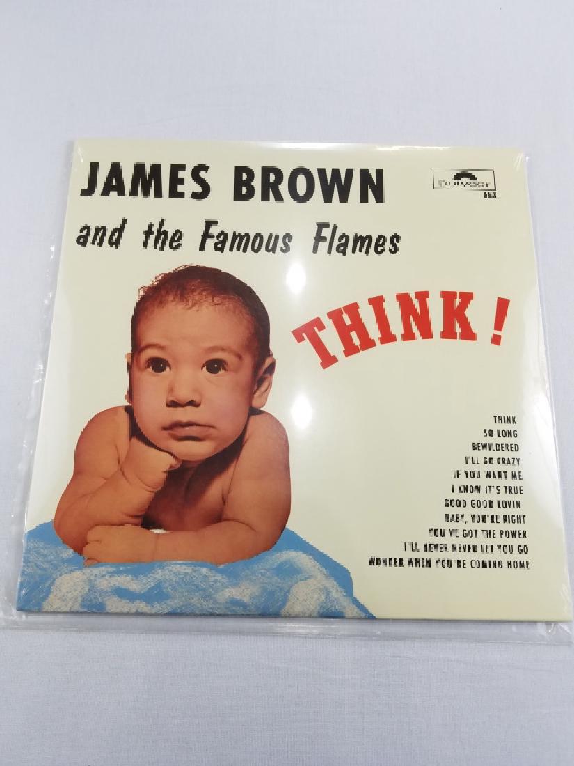 JAMES BROWN & THE FAMOUS FLAMES "THINK": Factory Sealed Polydor 683 VG+/- Condition. Photos represent condition statement. Please see auction description for link to higher resolution photos. Vinyl Records, LP, Vintage Records