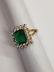 18 Kt yellow Gold Emerald Diamond Ring, 2.92 ctw - 4