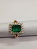 18 Kt yellow Gold Emerald Diamond Ring, 2.92 ctw - 6