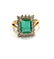 18 Kt yellow Gold Emerald Diamond Ring, 2.92 ctw - 3