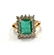 18 Kt yellow Gold Emerald Diamond Ring, 2.92 ctw - 5