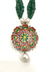 Mughal Style India 22ct gold/ Precious gemstone Pendant - 2