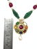 Mughal Style India 22ct gold/ Precious gemstone Pendant - 5