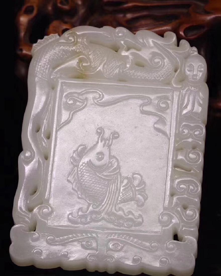 HETIAN JADE PENDANT WITH FISH DESIGN (1 of 8)