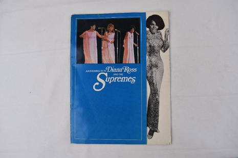 2 Diana Ross The Supremes Vintage 1968 Concert Program: An Evening with Diana Ross And The Supremes Vintage 1968 Concert Program 12"x9" .5 Pound Motown Mansion Collection, 918 West Boston Blvd. Detroit Michigan 48202. Purchased from Berry Gordy.UPDATE: We