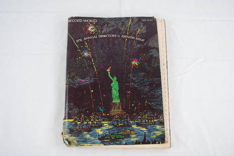 RECORD WORLD 1976 Annual Directory & Awards Issue: RECORD WORLD 1976 Annual Directory & Awards Issue July 24 1976 13"x9.5" 2.2 Pounds Motown Mansion Collection, 918 West Boston Blvd. Detroit Michigan 48202. Purchased from Berry Gordy. 