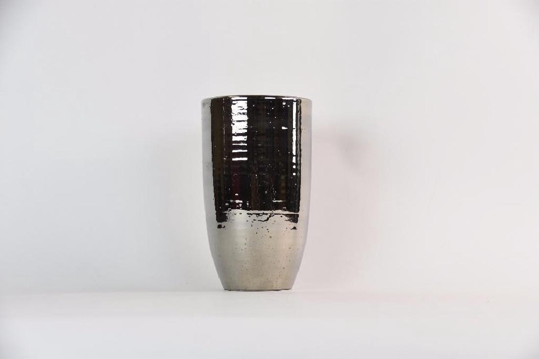 Bitossi Metallic Silver Vase Italy (1 of 5)