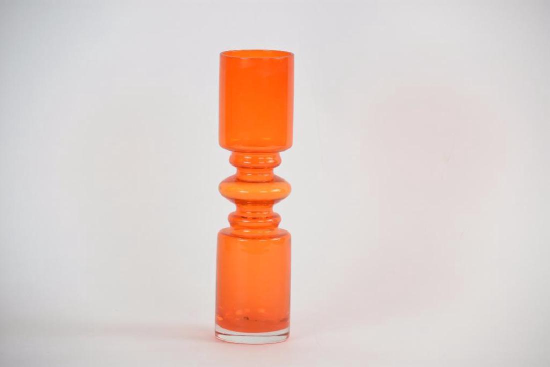 Riihimaen Lasi Oy Riihimaki Finland Glass Vase By (1 of 5)