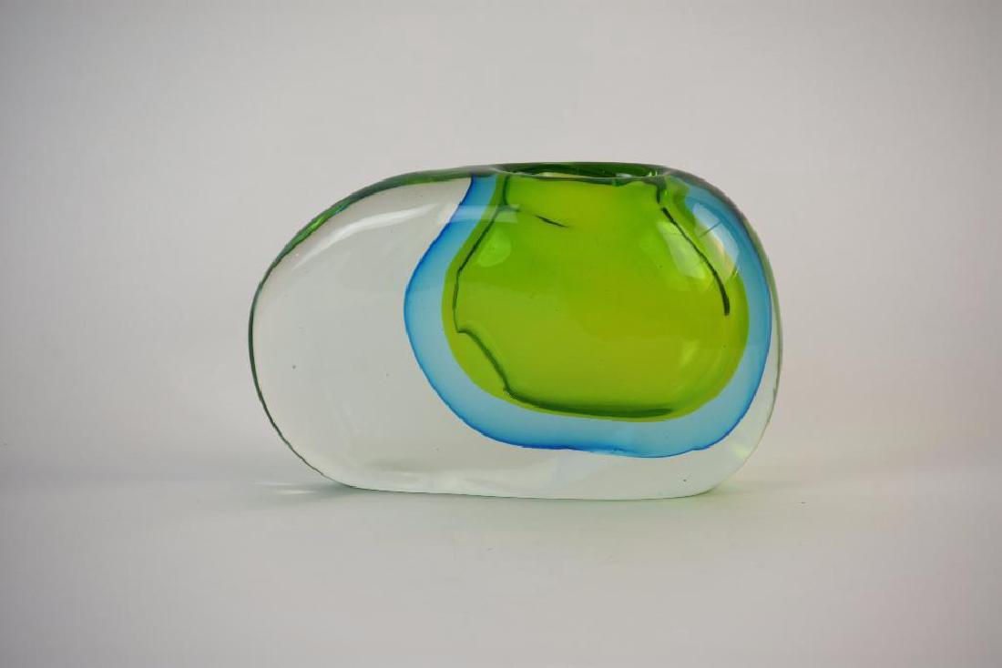 Italian Submerso Glass Vase (1 of 5)
