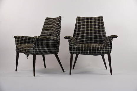 Pair of Paul McCobb 3049 Lounge Chairs: Paul McCobb 3049 Petite Lounge Chairs. Needs new upholstery. Size: H34" W29" x D21"