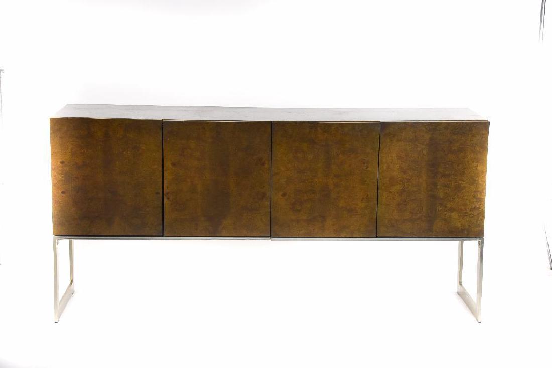 Milo Baughman Burlwood Credenza (1 of 9)