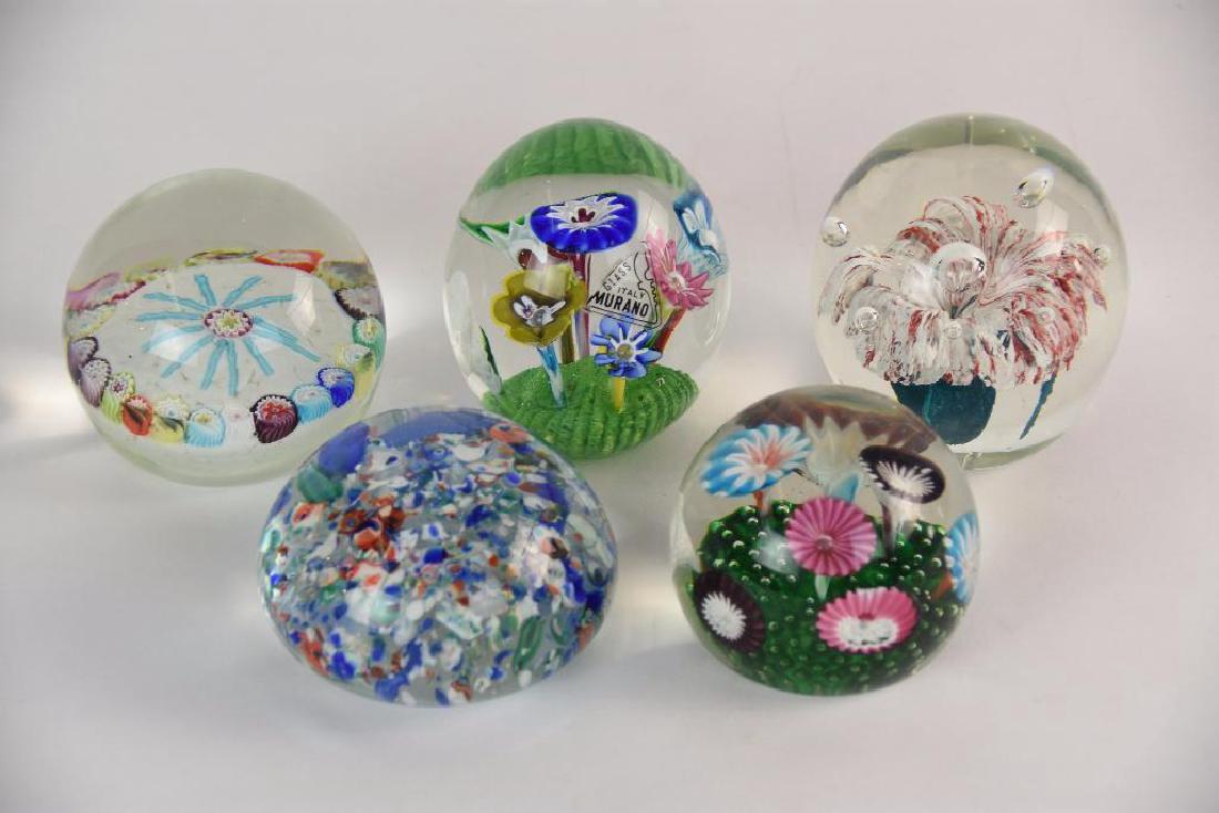 Five Murano Glass Paper Weights (1 of 8)