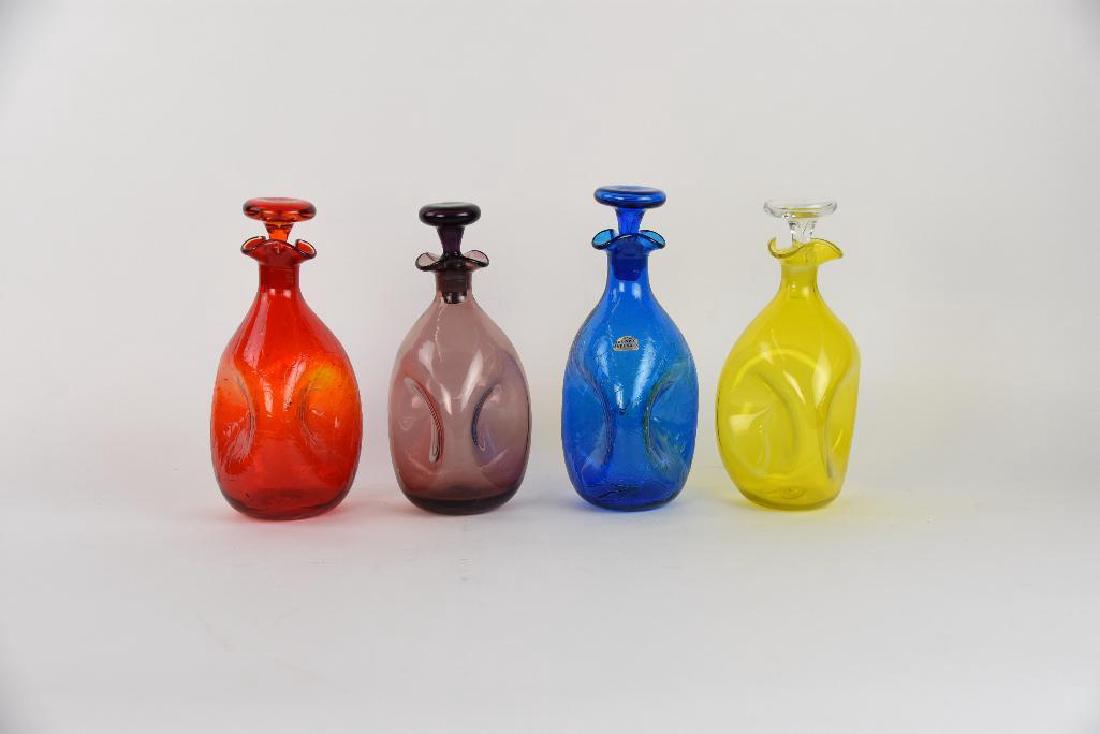 Four Blenko #49 By Winslow Anderson: Four Blenko # 49 By Winslow Anderson. Size: 10.5"
