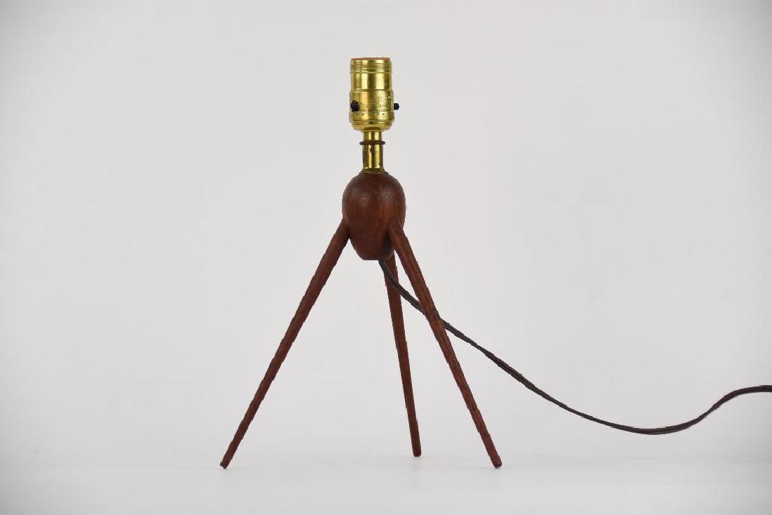 Mid Century Teak Scandinavian Tripod Lamp (1 of 5)
