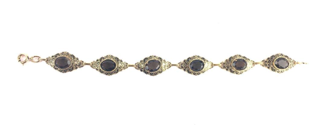 Vintage Gold Filled Diamond Shaped Link Bracelet (1 of 3)