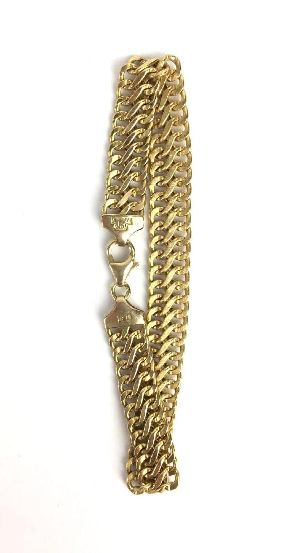 14k Gold Italian Chain Bracelet (1 of 4)