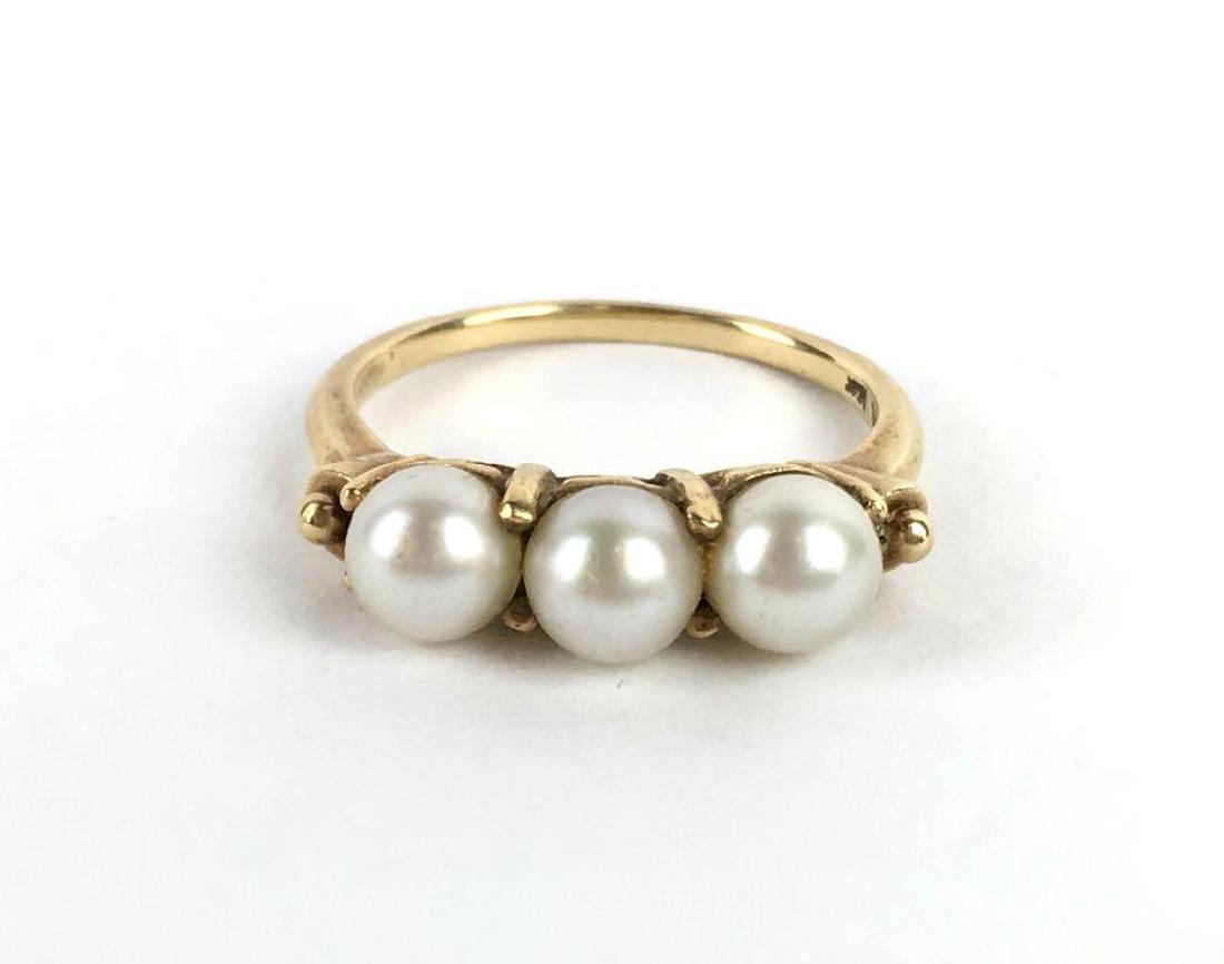 Vintage 14k Gold Pearl Ring (1 of 3)