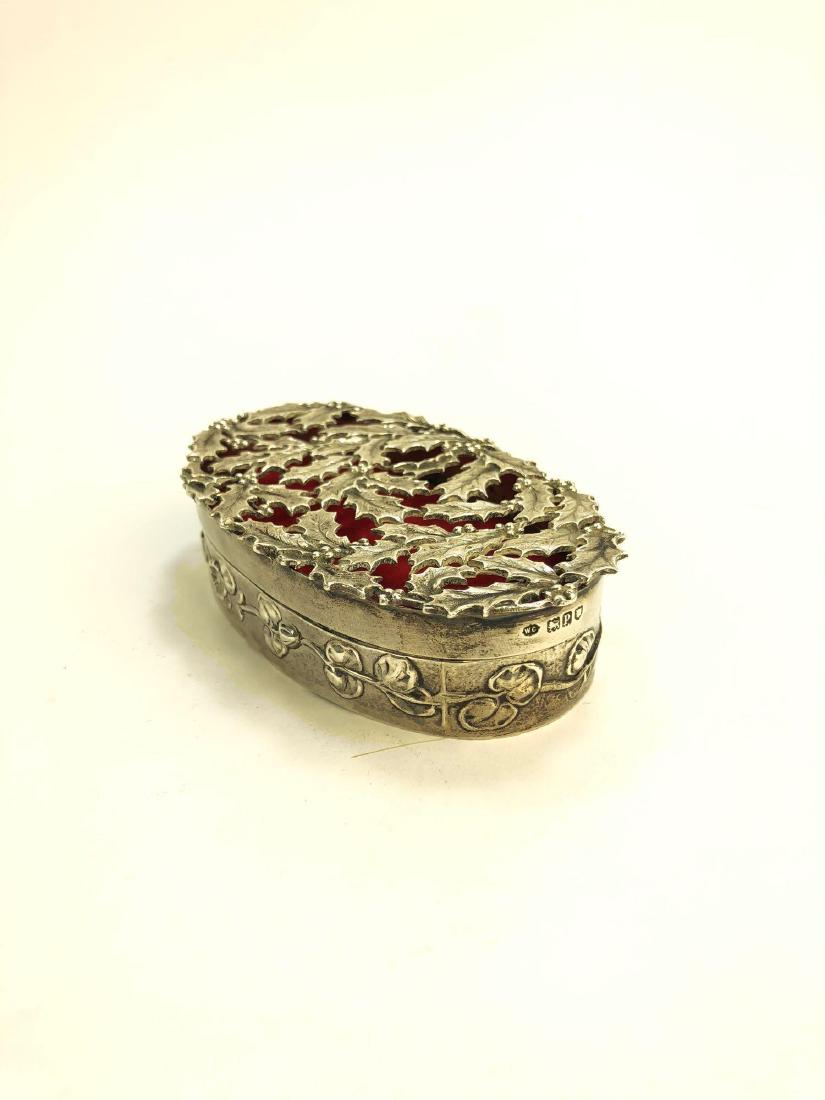 Antique English Sterling Silver Trinket Box (1 of 5)