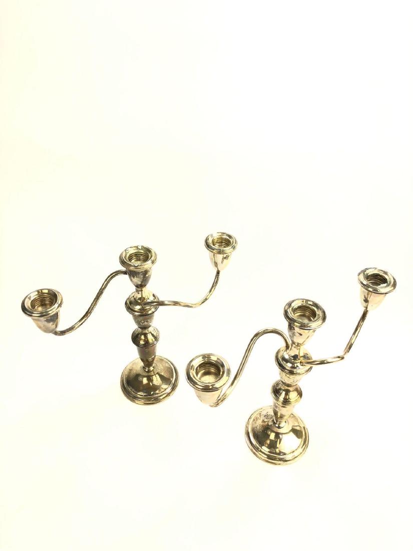 Empire Weighted Sterling Candlestick Pair (1 of 5)