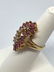 14k Gold Stacking Diamond Cluster Ring - 2