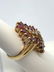 14k Gold Stacking Diamond Cluster Ring - 3