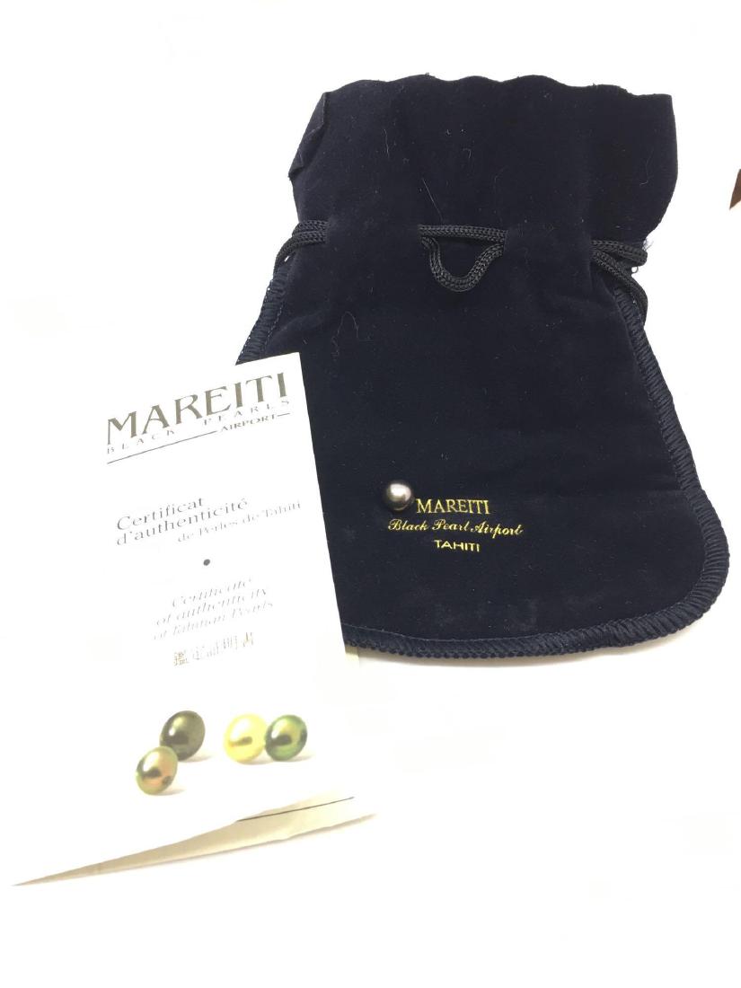 Mareiti Tahitian Black Pearl: Mareiti Tahitian Black Pearl, 7mm, Comes with Certificate of Authenticity