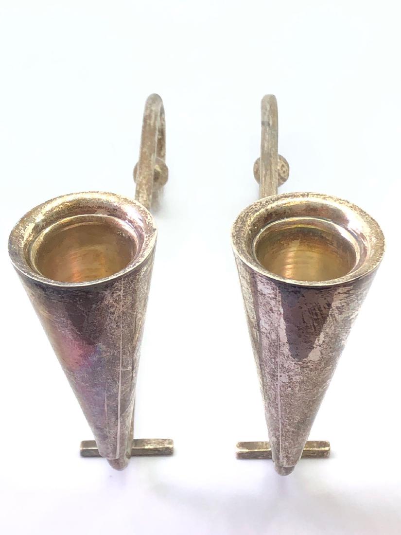 Lot of Two Sterling Silver Artist Signed Candlesticks (1 of 4)
