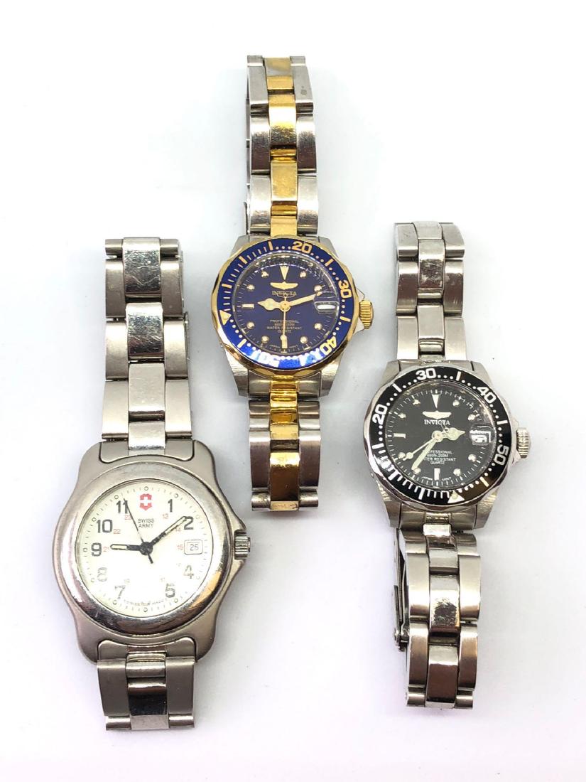 Lot of Three Ladies Watches by Invicta and Swiss Army (1 of 4)